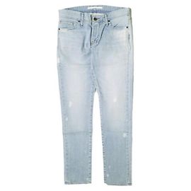 Autre Marque e JEANS Cotton Polyurethane Denim Pants Blue Light blue