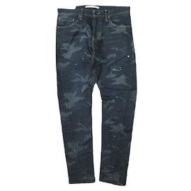 Autre Marque e JEANS RONGUSUNAUTO TWIST Cotton Nylon Polyurethane Cowhide Denim Pants Blue Other