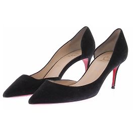 Christian Louboutin Escarpins en velours noir Noir