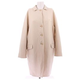 Loro Piana Beige Cashmere-Mantel Beige