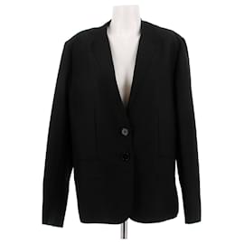 Hermès Blazer negro con hombreras Negro