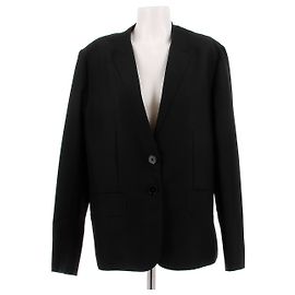 Hermès Blazer nero con spalline Nero