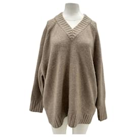 Cos Pullover aus Kaschmir mit V-Ausschnitt Braun