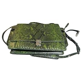 Sac à main Zadig & Voltaire en cuir vert effet python Vert