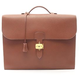 Hermès Hermes Sac à Dépêches 38 Business Bag Marron