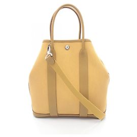 Sac tote Foin PM Jardin Hermès Beige Jaune