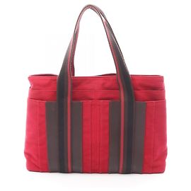 Hermès Hermes Troca Horizontal MM Tote Bag Brown Black Red