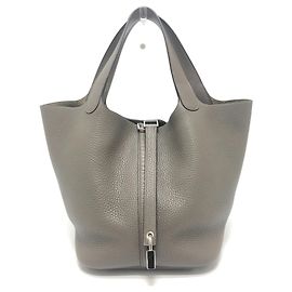 Bolsa Hermès Picotin Lock MM Marrom