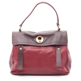 Sac Muse Two d'Yves Saint Laurent Rouge Bordeaux