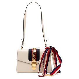 Gucci Sherry Line Sylvie Handbag White Multiple colors
