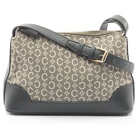 Céline Sac à épaule Celine C Macadam vert Vert