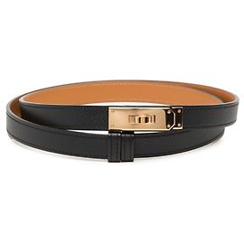 Cinturón Hermès Kelly 18 Negro