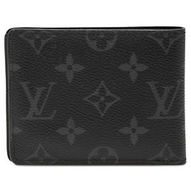 Cartera Slender Bi-fold Monogram Eclipse de Louis Vuitton Negro