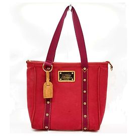 Borsa Tote MM Antigua di Louis Vuitton Marrone