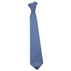 Louis Vuitton Blason Dot Blue Silk Cravat Blue