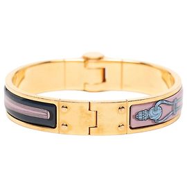 Pulseira Charnière PM Hermès Multicor Dourado
