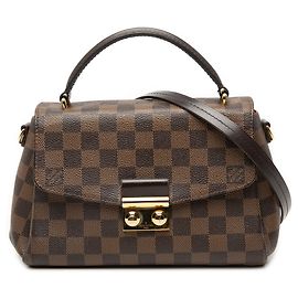 Louis Vuitton Marrone Damier Ebene Croisette Marrone