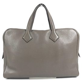 Borsa da lavoro Hermès Victoria 2 12H Marrone