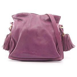 Sac à épaule Loewe Flamenco 22 Violet