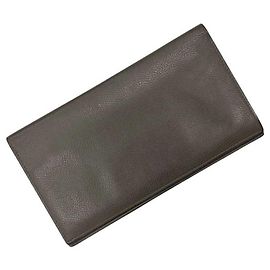 Cartera larga bi-fold Hermès en gris Etoupe Gris Gris pardo