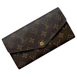 Louis Vuitton Brown Monogram Bi-Fold Long Wallet Brown