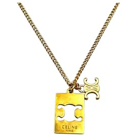 Céline Collana Interlock Triomphe Separabile di Celine D'oro