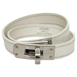Pulsera Charm Kelly de Hermès Plata Blanco