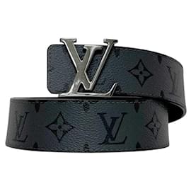 Louis Vuitton Monogram Eclipse Belt Brown Black
