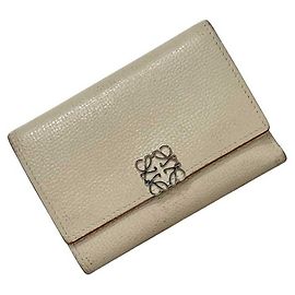 Loewe Beige Tri-fold Wallet Beige