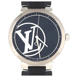 Relógio Quartz Louis Vuitton Tambour Slim LTD QA001 SS Outro