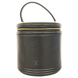 Bolso de mano Epi Cannes M48032 Noir de Louis Vuitton Negro