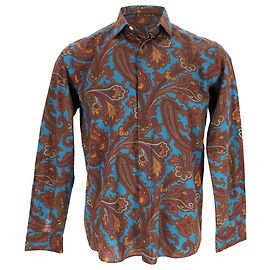 Camicia Etro con stampa paisley in cotone multicolore Multicolore