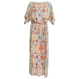 Robe Maxi Kaftan Imprimée Tory Burch en Coton Multicolore Multicolore