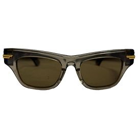 Occhiali da sole quadrati Bottega Veneta BV1122S in acetato marrone Marrone Rosso