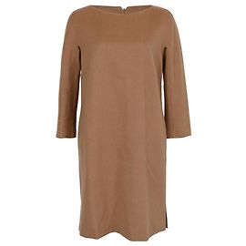 Vestido Shift Max Mara em cabelo de camelo marrom Marrom Vermelho