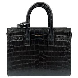 Borsa a Spalla 2 in 1 Sac de Jour Nano di Saint Laurent Nero