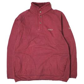 Autre Marque AIGLE Fleece Pullover Sweatshirt Braun Bordeaux