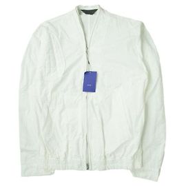 Autre Marque GIACCA IN COTONE GUN J-2 CON ZIP Bianco