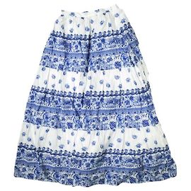 Falda de algodón floral Polo de Ralph Lauren Blanco Azul