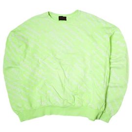 Autre Marque Sweatshirt en coton Danke Schön Vert Vert clair
