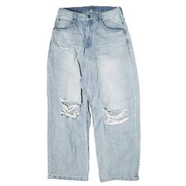 Autre Marque LUSOR DESTROY DENIM Denim Pants Blue