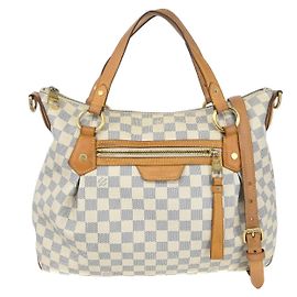 Bolsa Evora Damier MM Louis Vuitton Branco