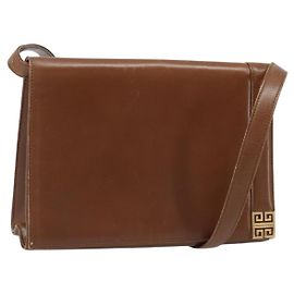 Borsa a Spalla GIVENCHY in Pelle Marrone Oro Auth bs33714 Marrone D'oro