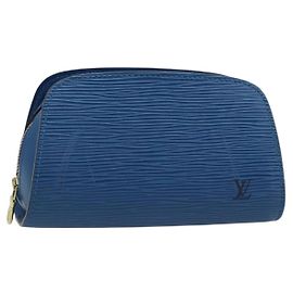 LOUIS VUITTON Epi Dauphine PM Tasche Blau M48445 LV Auth ep13675 Blau