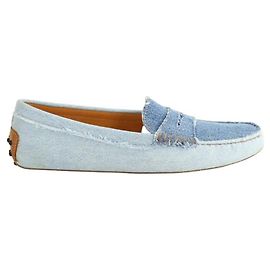 Tod's Blaue Mokassins Blau