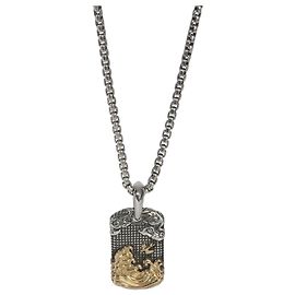 Pingente Tag Waves em Ouro Amarelo e Prata Esterlina de David Yurman Outro