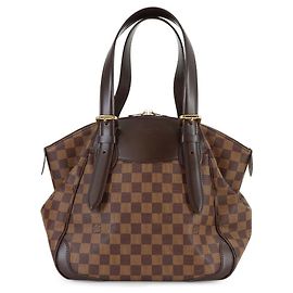 Sac à main Louis Vuitton Damier Verona MM Marron Damier ebène