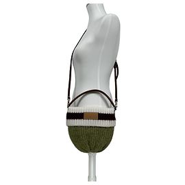 Longchamp Bolso de Hombro S Le Pliage en Pistacho y Burdeos Burdeos Verde oscuro