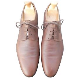 derby jm weston pelle di vitello marrone 7/5D 41,5 senza forme per scarpe Marrone chiaro