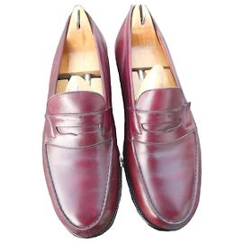 mocasín jm weston box burdeos vintage 9/5 D 44 sin hormas Burdeos